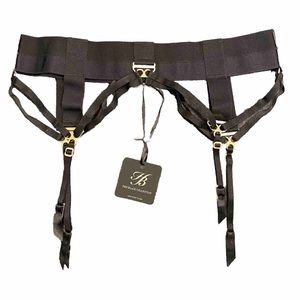 Honey Birdette - ADRIANA - Garter Belt - NWT (The Black Collection)